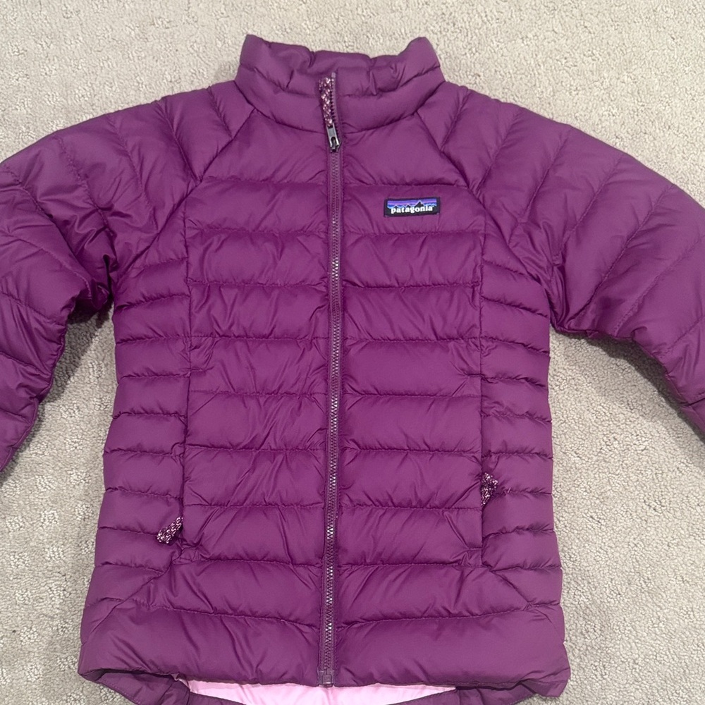 Patagonia Kids Violet Puffer Coat
